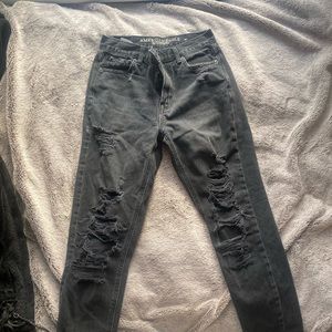 American Eagle Black ripped jeans